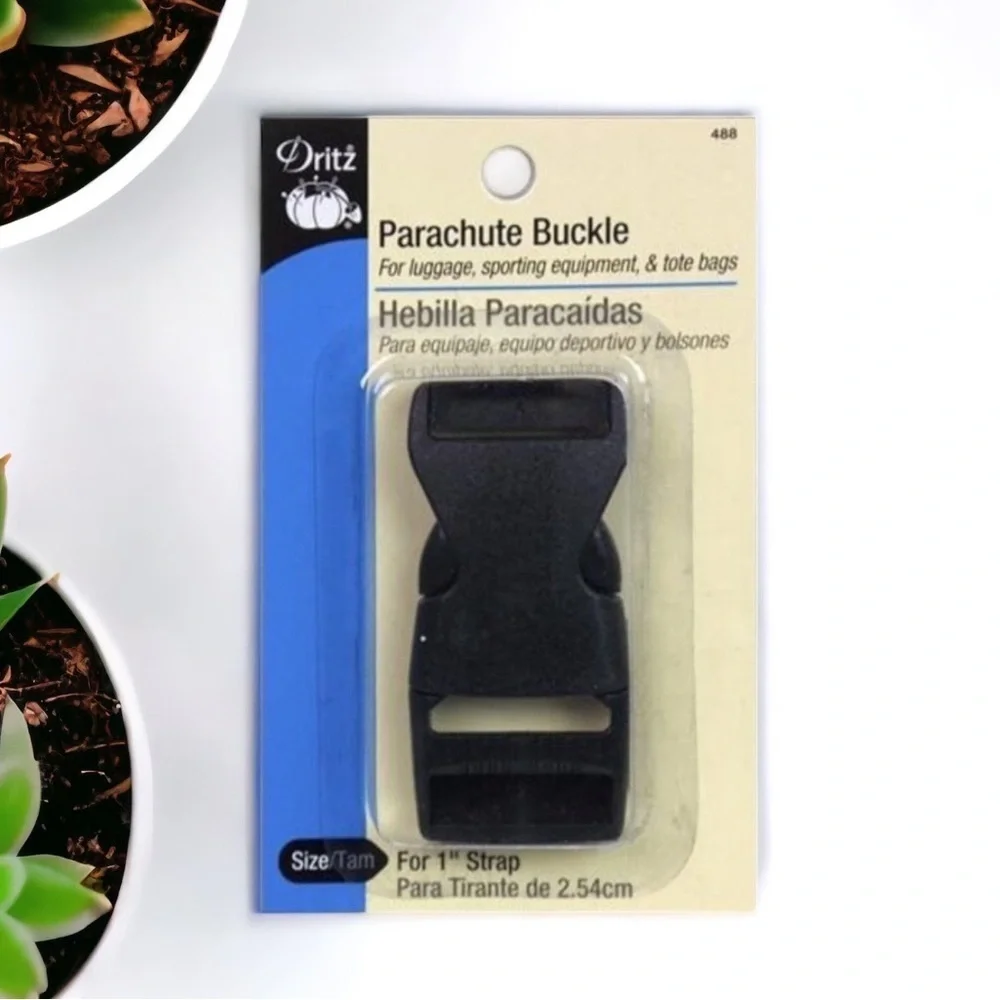 Parachute Black Buckle Clip with 1” Strap